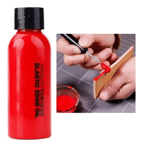 Red Leather Elastic Edge Sealing Oil 30ml DIY Paint Handmade Repair Bag Belt Handle Repair Matte Smear Smooth