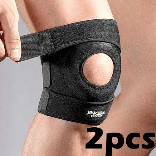 2pcs Knee Brace Adjustable Support Wrap for Arthritis ACL MCL Joint Pain Relief Meniscus Tear Sports Gym Exercise Training