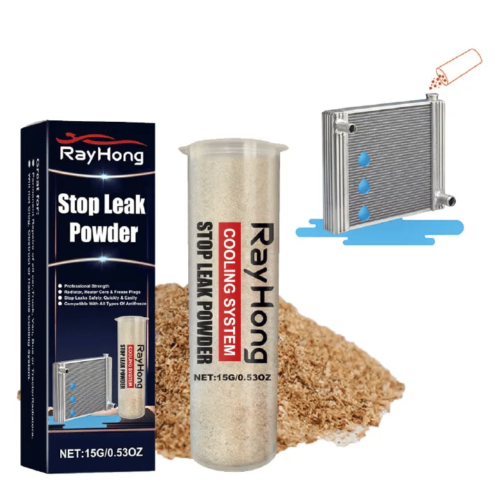 Rayhong Radiator Stop Leak Powder 15ml Anti-Leakage Repair Solution Underwater Quick Fix for Vehicle Cooling System