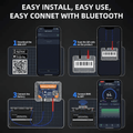 Quicklynks BM6 12V Car Battery Monitor Bluetooth Tester for Android IOS with Health Check App Charging Cranking Test Analyzer