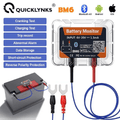 Quicklynks BM6 12V Car Battery Monitor Bluetooth Tester for Android IOS with Health Check App Charging Cranking Test Analyzer