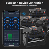 Quicklynks BM6 12V Car Battery Monitor Bluetooth Tester for Android IOS with Health Check App Charging Cranking Test Analyzer