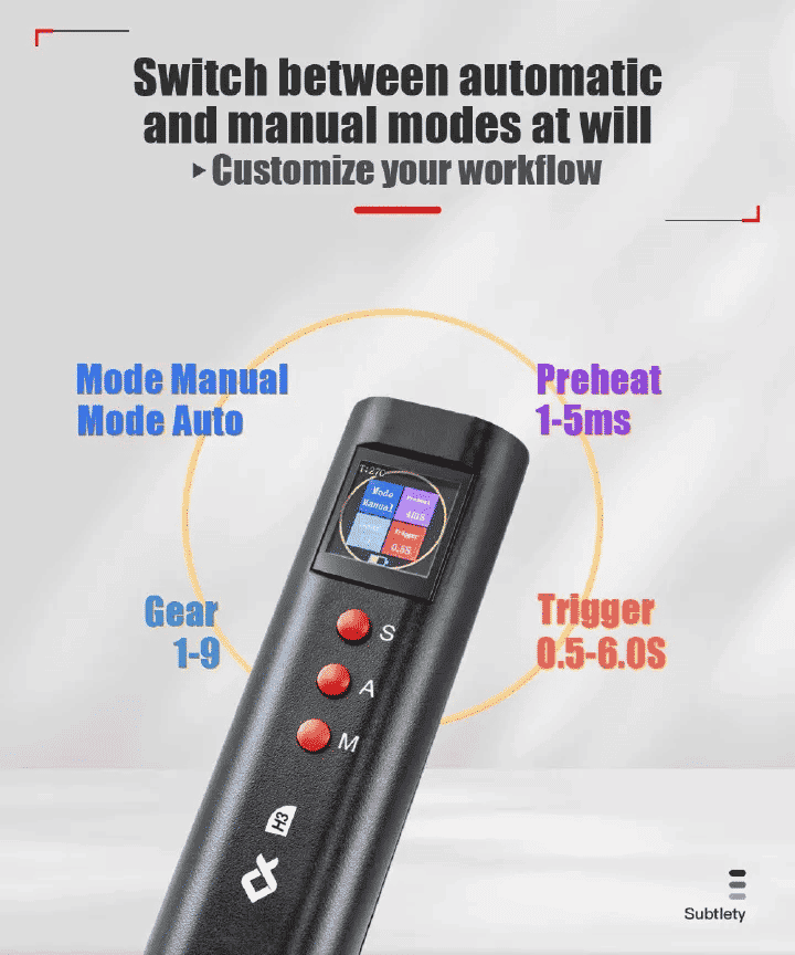 Handheld Spot Welder DIY Color Screen Manual/Automatic Dual-Mode Machine for 18650 Battery Nickel Strip