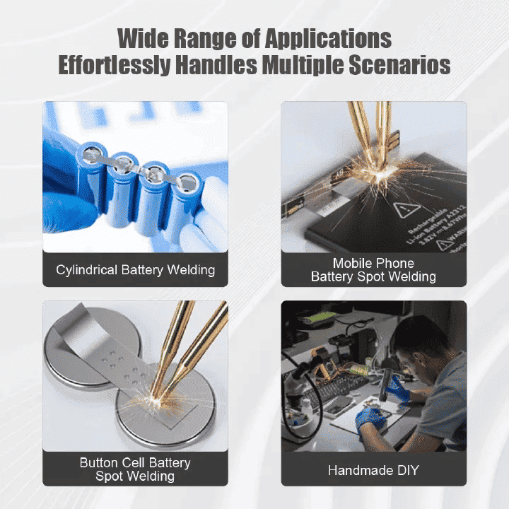 Handheld Spot Welder DIY Color Screen Manual/Automatic Dual-Mode Machine for 18650 Battery Nickel Strip