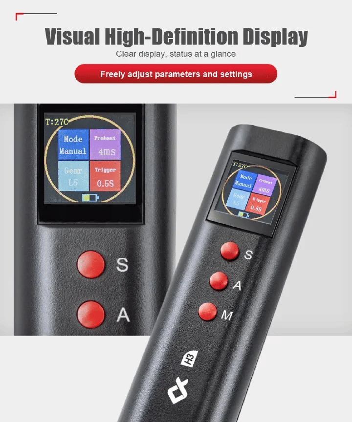 Handheld Spot Welder DIY Color Screen Manual/Automatic Dual-Mode Machine for 18650 Battery Nickel Strip