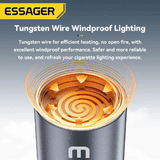 Essager Type-C Cigarette Lighter Tungsten Wire Heating Auto Shut-Off Compact Aluminum Alloy Flameless Windproof