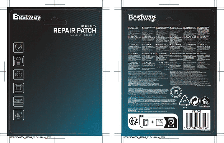 10-Pack Heavy Duty Repair Patch for Inflatables Air Bed Mattress Adhesive Patches Glue Paste Sticker