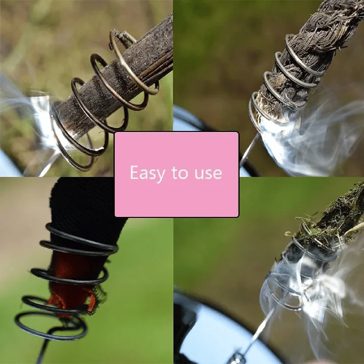 Solar Lighter Outdoor Fire Ignition Sun-Powered Spark Starter Waterproof Windproof Emergency Travel Kits Portable Camping Hiking Wild Survival Tool Gear Cigarette Lighting