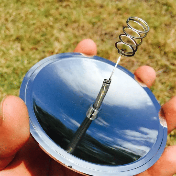 Solar Lighter Outdoor Fire Ignition Sun-Powered Spark Starter Waterproof Windproof Emergency Travel Kits Portable Camping Hiking Wild Survival Tool Gear Cigarette Lighting