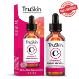 TruSkin Vitamin C Super Serum - Brightening, Firming & Smoothing Face Serum with Retinol, Niacinamide, Hyaluronic Acid & Squalane - 1 fl oz