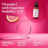 TruSkin Vitamin C Super Serum - Brightening, Firming & Smoothing Face Serum with Retinol, Niacinamide, Hyaluronic Acid & Squalane - 1 fl oz