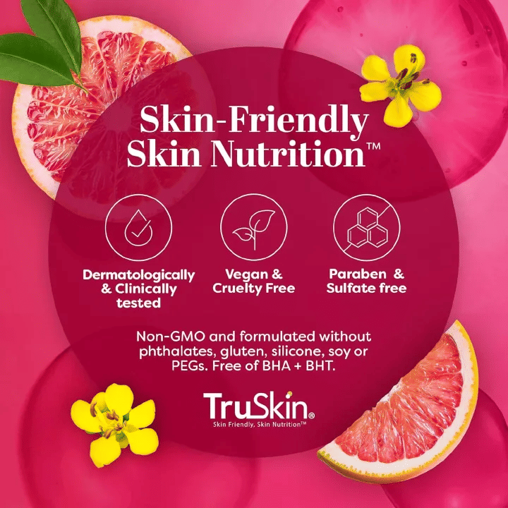 TruSkin Vitamin C Super Serum - Brightening, Firming & Smoothing Face Serum with Retinol, Niacinamide, Hyaluronic Acid & Squalane - 1 fl oz