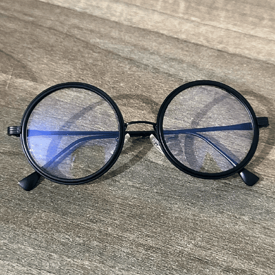 Round Blue Light Blocking Glasses for Men Women Computer Reading Gaming Anti Eyestrain