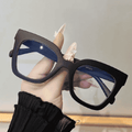 Oversized Square Frame Anti-Blue Light Glasses Women Blocking Clear Frame Computer Eyewear