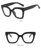 Oversized Square Frame Anti-Blue Light Glasses Women Blocking Clear Frame Computer Eyewear
