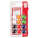 12 Pieces 15mm Button Board Magnets Multicolor Round Fridge Paper Holders Model 7823