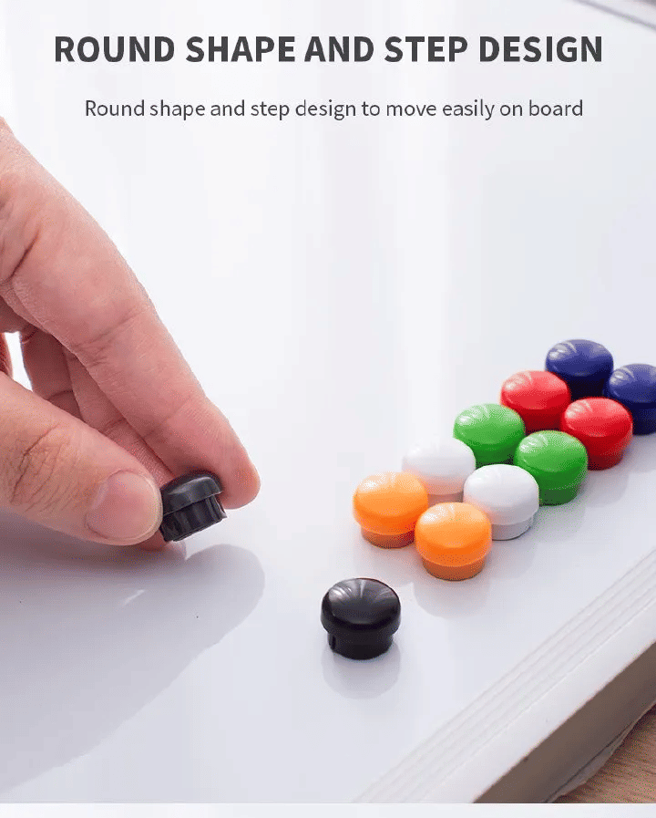12 Pieces 15mm Button Board Magnets Multicolor Round Fridge Paper Holders Model 7823