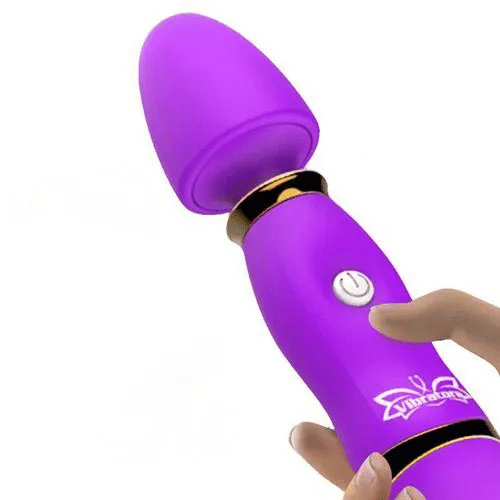 Rechargeable G-Spot Massager Vibrator Nipple Clitoris Stimulator Sex Toy For Women Couples Dildo Purple