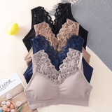 Seamless Wireless Lace Push-Up Bra: Beauty Back, Sports, Yoga, Padded Comfort