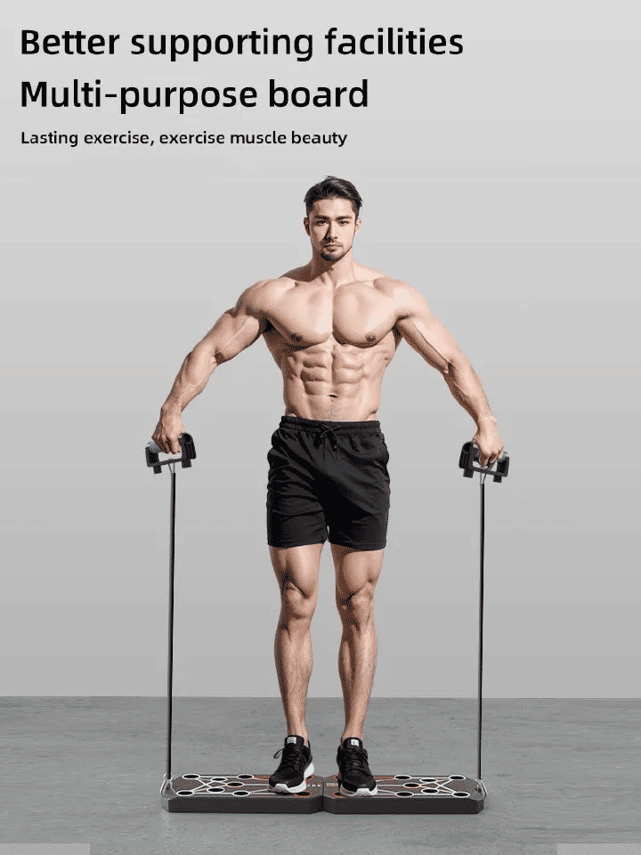 12 In 1 Portable Push-Up Board Set Zonal Training Muscle Exercise Equipment Fitness Gear Pushup Workout Handles Non-Slip Design Home Strength Training For Chest Shoulder Tricep