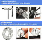Portable Bike Repair Tool Kit 6-Piece Steel Bicycle Maintenance Set