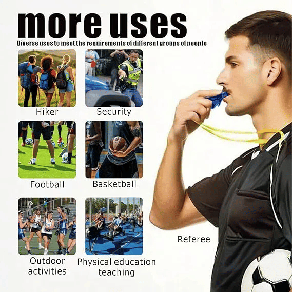 High Frequency Plastic Whistle for Basketball Football Soccer Referee Training