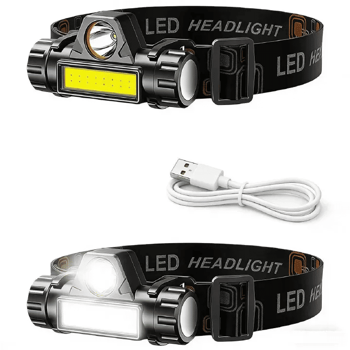Rechargeable LED Headlamp Super Bright Headlight for Camping Fishing Outdoor