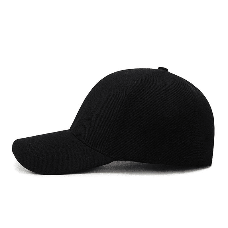 2-Pack Adjustable Baseball Caps Black and Wine Red UV Protection