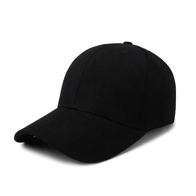 2-Pack Adjustable Baseball Caps Black and Wine Red UV Protection