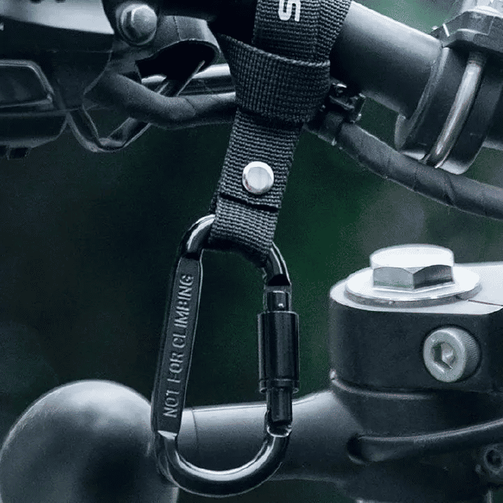Bicycle Hook 2-Piece Multi-functional Metal Hanging Device for Riding Equipment Black