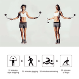 Cordless Jump Rope Fitness Equipment for Home Exercise Black