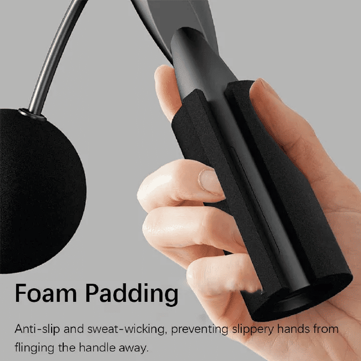 Cordless Jump Rope Fitness Equipment for Home Exercise Black