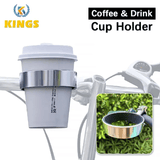 Bicycle Metal Drink Holder Coffee Cup Holder Motorbike Beverage Stand Accessories