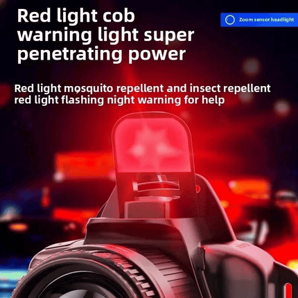 1000LM Smart Headlamp with Power Bank, Motion Sensor, IPX6 Waterproof