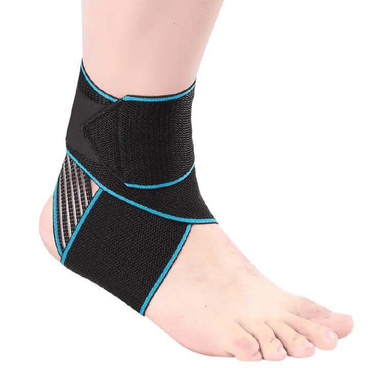 Ankle Brace Support Adjustable Breathable Elastic Nylon for Men Women Sprained Ankle Blue