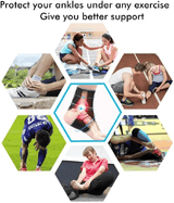 Ankle Brace Support Adjustable Breathable Elastic Nylon for Men Women Sprained Ankle Blue