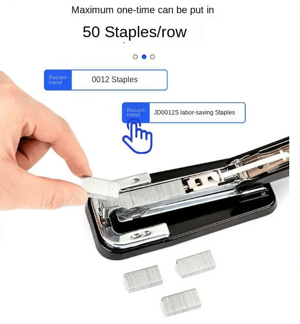 Swing-Arm Swivel Stapler 50 Sheet Capacity 90 Degree Rotate Desk Stapler 1000 Staples