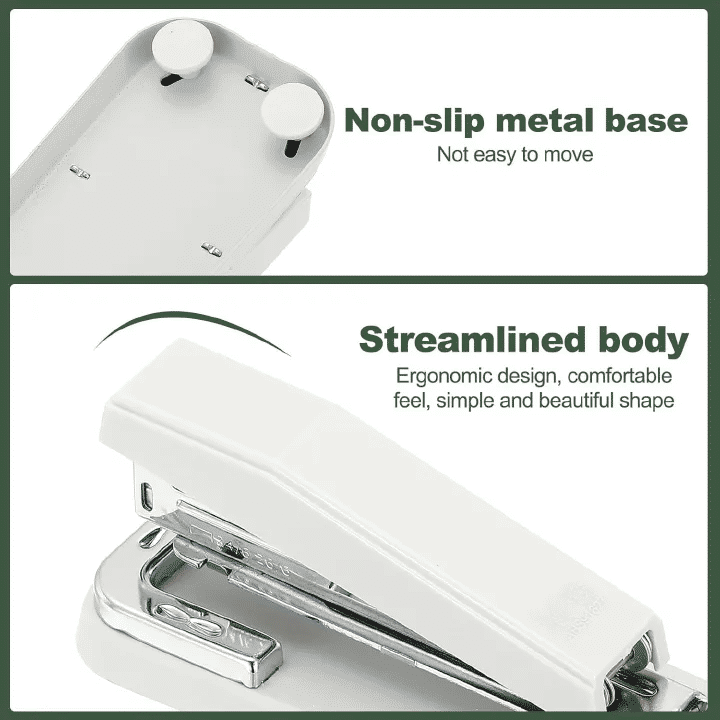 Swing-Arm Swivel Stapler 50 Sheet Capacity 90 Degree Rotate Desk Stapler 1000 Staples