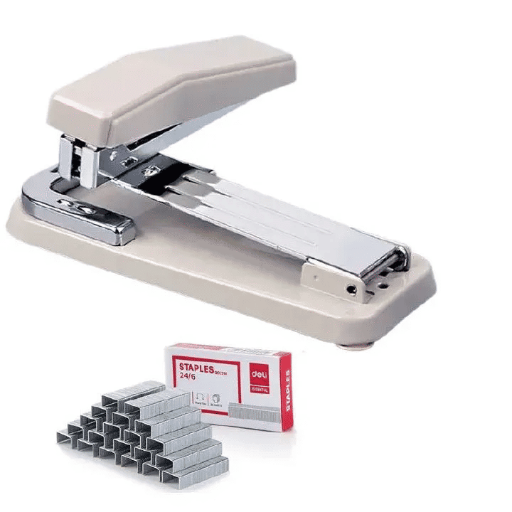 Swing-Arm Swivel Stapler 50 Sheet Capacity 90 Degree Rotate Desk Stapler 1000 Staples