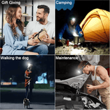 Rechargeable Headlamp Flashlight 2000 Lumen Super Bright LED Headlight with Red Light Motion Sensor Waterproof Lightweight Head Lamp for Outdoor Camping Running Hiking Fishing