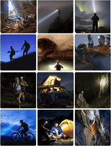 LED Headlamp Flashlight Rechargeable USB 1200mAh IPX4 Waterproof 90°Adjustable for Running Camping Hiking