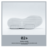 ASSKLO Men's Breathable Fashion Sneakers: Thick Sole, Large Sizes US 7-13