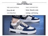 ASSKLO Men's Breathable Fashion Sneakers: Thick Sole, Large Sizes US 7-13