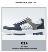 ASSKLO Men's Breathable Fashion Sneakers: Thick Sole, Large Sizes US 7-13