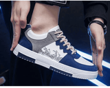 ASSKLO Men's Breathable Fashion Sneakers: Thick Sole, Large Sizes US 7-13
