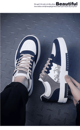 ASSKLO Men's Breathable Fashion Sneakers: Thick Sole, Large Sizes US 7-13