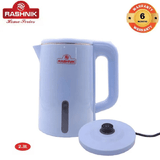 RASHNIK RN-1155 2.3QT 1500W Double-Walled Electric Kettle Overheat Protection