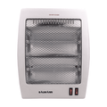 Rashnik QH-80A Halogen Electric Quartz Room Heater, 2 Heat Settings, Tip-Over Safety