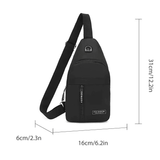 Men's Solid Color Casual Chest Bag - Outdoor Crossbody Sling Pack