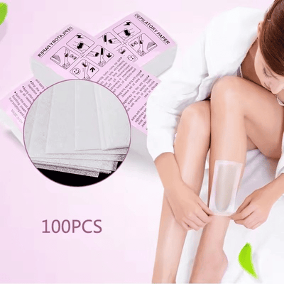 Generic Non-Woven Hair Removal Wax Strips Body and Face 100pcs